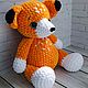 Вязаная игрушка лисичка ручной работы. Амигуруми куклы и игрушки. krasivye.petelki. Интернет-магазин Ярмарка Мастеров.  Фото №2