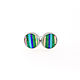 Stud EARRINGS 'Stripes' with natural stones. Stud earrings. ARIEL - MOSAIC. Online shopping on My Livemaster.  Фото №2