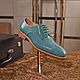 Derby made of genuine polished sea stingray leather!. Derby. SHOES&BAGS. My Livemaster. Фото №6