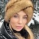Повязка чалма из меха соболя «Енисей». Повязки. Татьяна Гогошидзе (tf_fur_workshop). Ярмарка Мастеров.  Фото №4