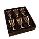 Set of glasses 'LIQUEUR EMPIRE' for 6 persons (Italian glass, pewter). Gifts. Souvenirs for hunters and fishermen. Online shopping on My Livemaster.  Фото №2