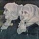 Винтаж: Старинный гобелен картина Rameaux шёлк Францияя. Картины винтажные. Антиквариат и винтаж из Франции. Ярмарка Мастеров.  Фото №5
