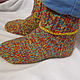 SOCKS MIX knitted warm winter autumn. Socks. Gala Devi (crochet design). Online shopping on My Livemaster.  Фото №2