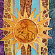 Scarf batik silk 'Heraldic lion'. Scarves. Kenaz silk (KENAZ). Online shopping on My Livemaster.  Фото №2