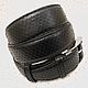 Men's belt made of genuine python leather in black. Straps. SHOES&BAGS. My Livemaster. Фото №6