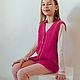 Жилет букле вязаный детский с V-вырезом. Жилет. VA kids knitwear. Ярмарка Мастеров.  Фото №11