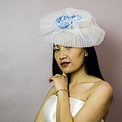 Аксессуары handmade. Livemaster - original item Wedding hat 