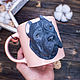Декор кружки кане-корсо. Кружки и чашки. artroombullibull. Ярмарка Мастеров.  Фото №4