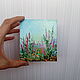 'Powdered summer' oil,miniature, Pictures, Moscow,  Фото №1