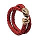 Snake Bracelet | Bronze | Braided Leather, Braided bracelet, Moscow,  Фото №1