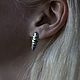 Asymmetric earrings 'African shields' silver, blackening. Earrings. stepan-klimov. Online shopping on My Livemaster.  Фото №2