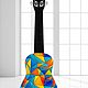 Укулеле "Калейдоскоп" (гавайская гитара). Укулеле (гавайская гитара). Guitar & Ukulele art Studio. Ярмарка Мастеров.  Фото №4