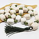 Beads of nephrite and cacholong. Rosary. Selberiya shop. Online shopping on My Livemaster.  Фото №2