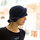 Шляпа  любимая "асфальт". Шляпы. EDIS | дизайнерские шляпы Наталии Эдис. Ярмарка Мастеров.  Фото №4