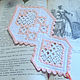 Bookmark for books with hand embroidery. Romantic gift. Bookmark. Easy Stitches. Online shopping on My Livemaster.  Фото №2