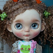 Куклы и игрушки handmade. Livemaster - original item Nastenka doll with natural hair. Handmade.