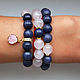 Stylish set of bracelets from agate and rose quartz, Bracelet set, Moscow,  Фото №1