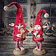 Эльфы новогоднии  Смешуля и Ворчун. Интерьерная кукла. Алиса Демидова Woolen House. Интернет-магазин Ярмарка Мастеров.  Фото №2