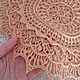  Рельефная салфетка "Алиса", 33см. Декоративные салфетки. Ольга Серова -knittingolgann (serovaolga2009). Ярмарка Мастеров.  Фото №4