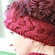 Knitted set of Bordeaux, knitted scarf - snod. Knitted armband. Headwear Sets. (Milena-Pobedova) (Milena-Pobedova). Online shopping on My Livemaster.  Фото №2
