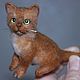 Felted toy: Ginger kitten, Felted Toy, Moscow,  Фото №1