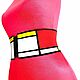 belt-gum Mondrian different heights and with different buckles. Belt. elastic belt. My Livemaster. Фото №5