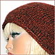 Шапка "MELODY" АНГОРА №7  фиол, черн,террак, перл). Шапки. Ирина(shvilinka.knit). Ярмарка Мастеров.  Фото №12