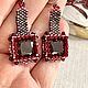 Заказать Серьги с цирконом и Swarovski "Игра цвета". Tori Jewelery. Ярмарка Мастеров. . Серьги классические Фото №3