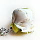 Order Shell pendant 'Green Wave' author's lampwork. Anna Ivanova. Lampwork jewelry. Livemaster. . Pendant Фото №3