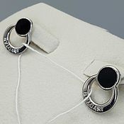 Украшения handmade. Livemaster - original item Silver earrings with 7 mm enamel. Handmade.