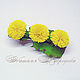Hairpin-machine 'Dandelions'. Flowers from polymer clay, Hairpins, Zarechny,  Фото №1