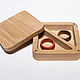 Square wooden ring box on the magnets. Materials for dolls and toys. Spirit of tree. My Livemaster. Фото №5