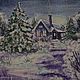 Заказать Картина Зимний домик в лесу. Irina-agam. Ярмарка Мастеров. . Картины Фото №3