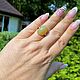 LARGE size! Ring with natural opal 'Dandelion'(20). Rings. podval (podval). My Livemaster. Фото №6