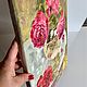 Картина Розы в вазе красные цветы маслом 40х30 см. Картины. Картины Елена Хрилева. Ярмарка Мастеров.  Фото №5