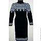 Sweater dress knit with a Norwegian ornament Starfall. Sweaters. SweaterOK. Online shopping on My Livemaster.  Фото №2