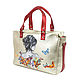 Large women's bag ' Butterflies'. Classic Bag. Pelle Volare. My Livemaster. Фото №4