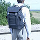 Men's leather backpack ' Admiral Blue». Men\\\'s backpack. CRAZY RHYTHM bags (TP handmade). My Livemaster. Фото №6