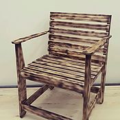 Для дома и интерьера handmade. Livemaster - original item Throne chair, armchair with armrests, chair in the house, cottage, roasting, oil. Handmade.