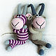 Zebra-shaped capricorn (knitted goat, goat). Stuffed Toys. GALAtoys. My Livemaster. Фото №6
