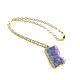 Order Purple pendant 'Lilac Mist' gold pendant pendant. Irina Moro. Livemaster. . Pendants Фото №3