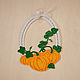 The decoration on the window, Autumn pumpkin. Suspension. Ma-rine. My Livemaster. Фото №6