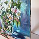 A sprig of a blooming apple tree oil painting Painting flowers of an apple tree. Pictures. Vladyart. My Livemaster. Фото №4
