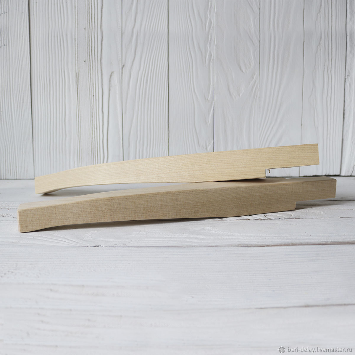 Комплект деревянных ножек Н430 из 4 штук с вырезом для