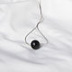 Black agate chain, black stone pendant. Art.137. Pendants. TRUVELLA. Online shopping on My Livemaster.  Фото №2