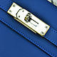 Classic mini handbag made of genuine blue leather. Classic Bag. SHOES&BAGS. My Livemaster. Фото №5