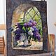 Order Lilac in window. Two thousand eighteen. Oil painting. Tatiana Chepkasova. Livemaster. . Pictures Фото №3