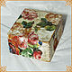 Box for tea bags "Pink fragrance", Storage Box, Moscow,  Фото №1