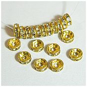 Материалы для творчества handmade. Livemaster - original item Beads dividers color gold. pcs. Handmade.