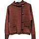 Заказать Женский кардиган Терракотовый меланж, вязаный, Xs-S. ramremik-knitting-cashmere. Ярмарка Мастеров. . Кардиганы Фото №3